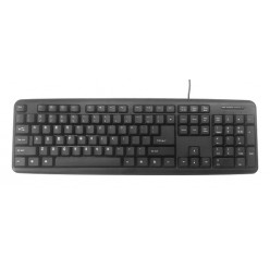 Стандартная клавиатура Gembird KB-U-103-RU, USB, черная, английский/русский языки